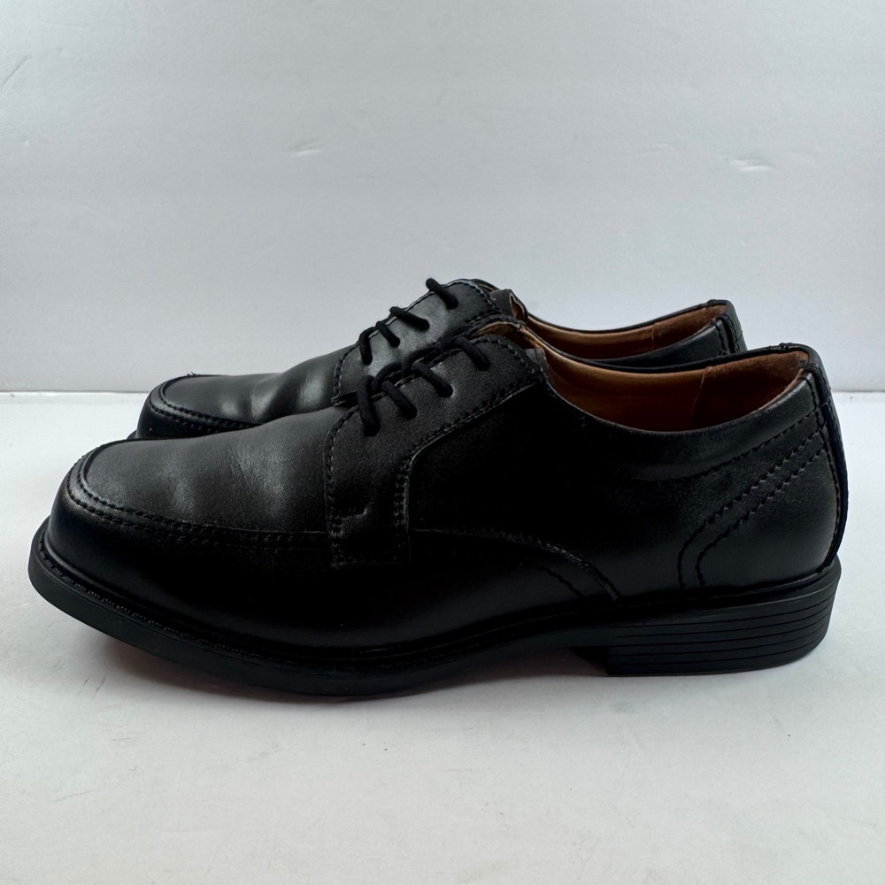 Florsheim Boy 5 Black Leather Bicycle Toe Derby Dress Shoes 16623-001 Comfortech